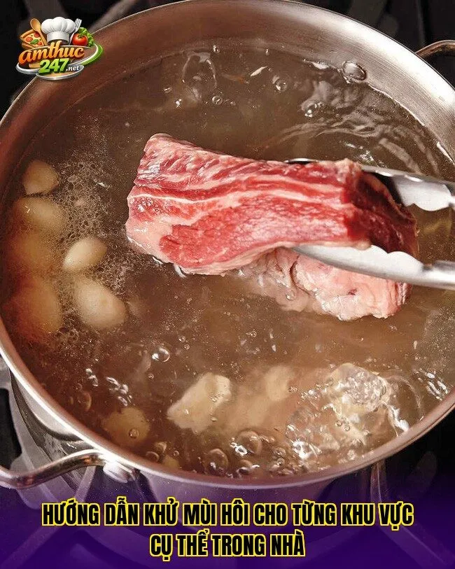 Hướng dẫn khử mùi hôi cho từng khu vực cụ thể trong nhà