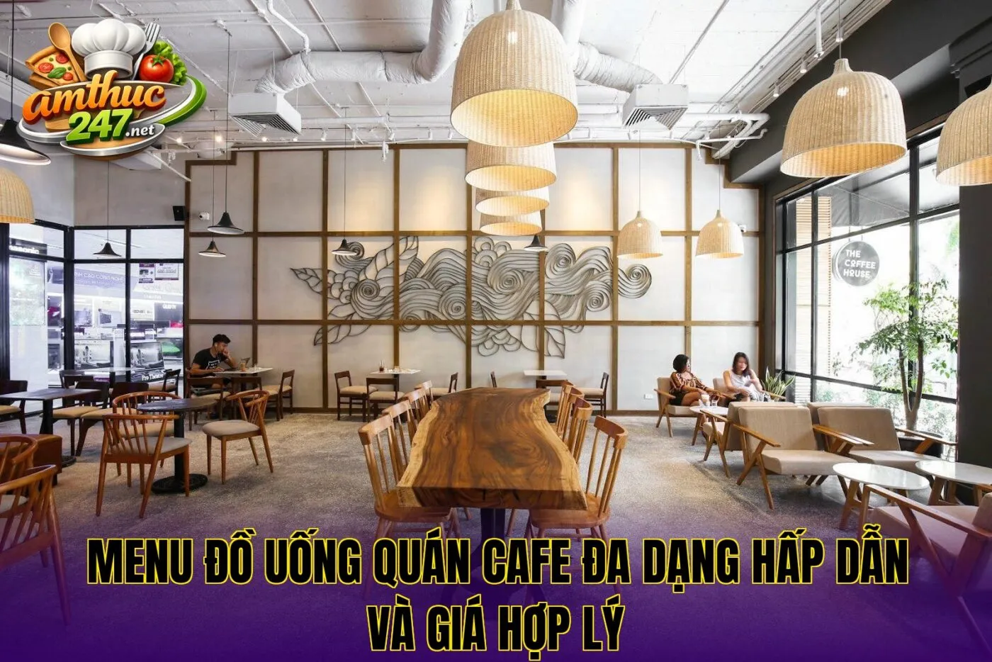 Menu đồ uống quán cafe đa dạng hấp dẫn và giá hợp lý